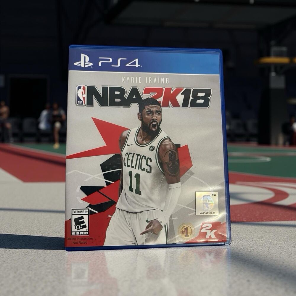 NBA 2K18 PS4 BASKETBALL GAME DISC & CASE UNTESTED!